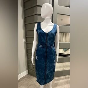 Outback Red Blue Denim Sleeveless Dress Size 4/6